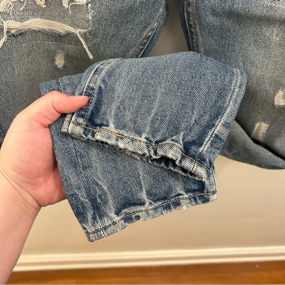 NWT Levi’s 505c Cropped Jeans 25 orange tabbed - Picture 8 of 13